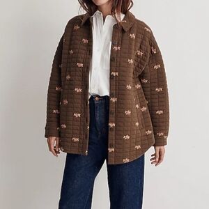 madewell quilted shirt jacket